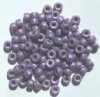 100 4x6mm Crow Beads Metallic Matte Black Pearl Purple